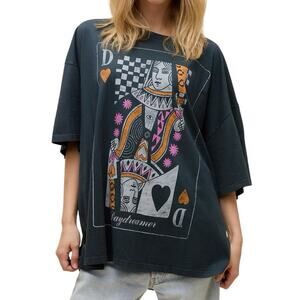 DAYDREAMER Queen One Size / OS Tee in Vintage Black New w/o Tag Sold out Online